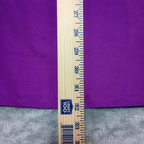 Vintage Vision Apparel Dress Womens Sz 8 Purple 100% Silk Sweatheart Satin Party - Picture 3 of 10